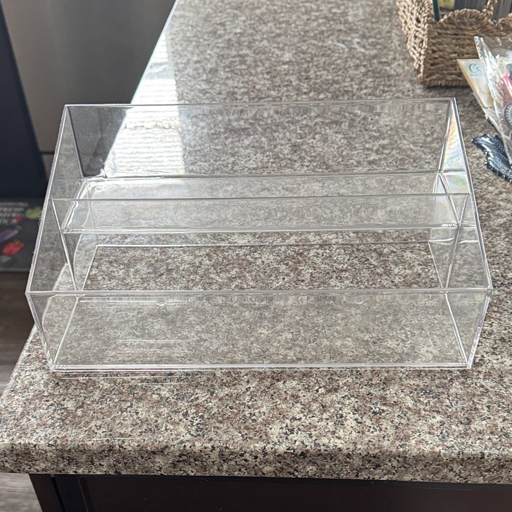 Clear Acrylic 2-Tier Organizer Drawer - Transparent Home Storage